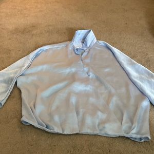 Light blue Silk blouse